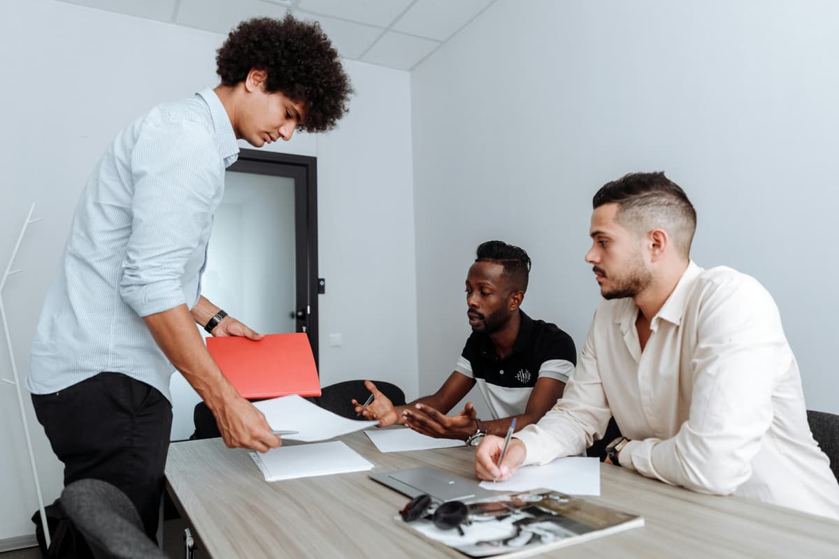 Professional business team at Riverside Group